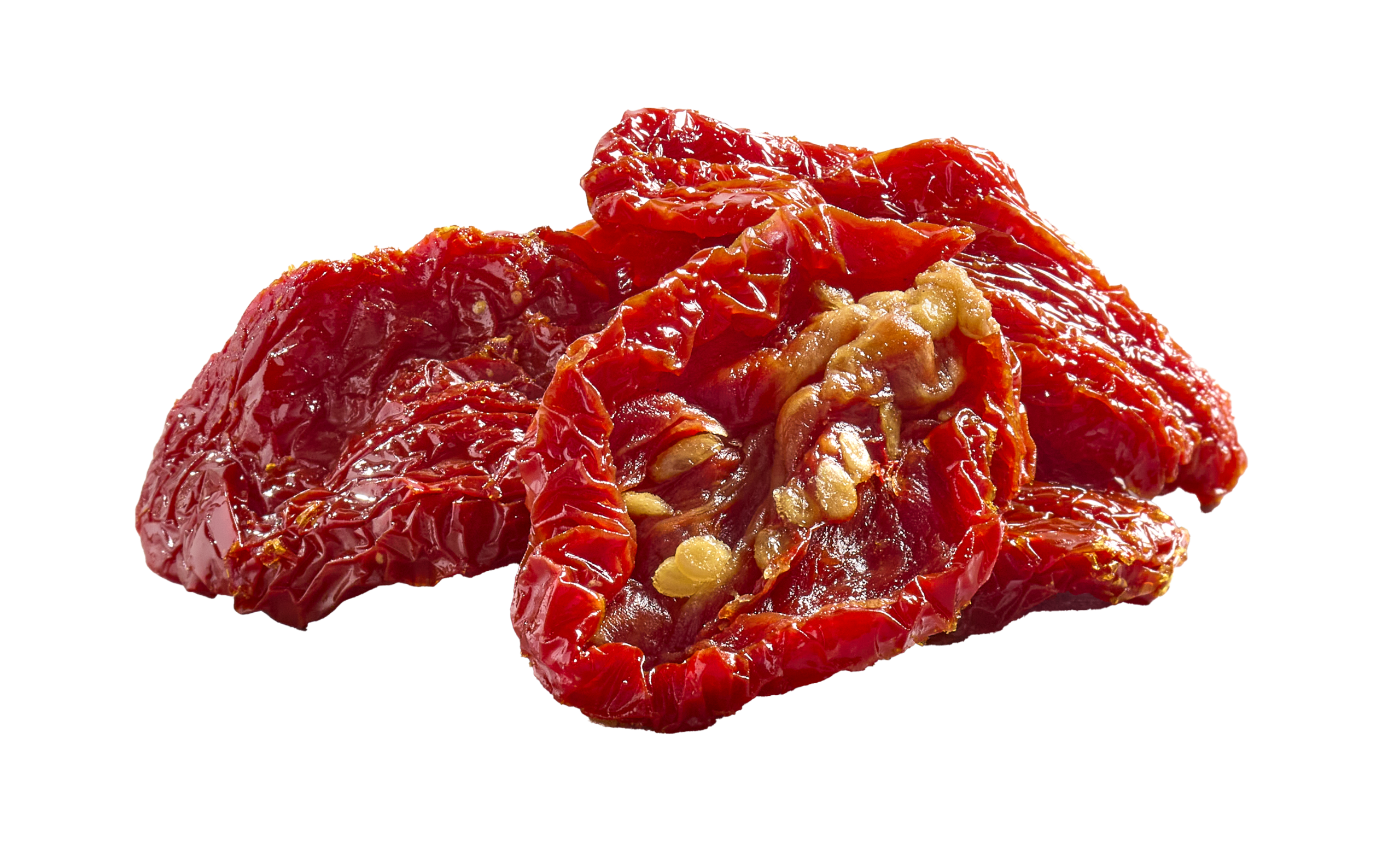 Tomates séchées au soleil, coupées en petits dés