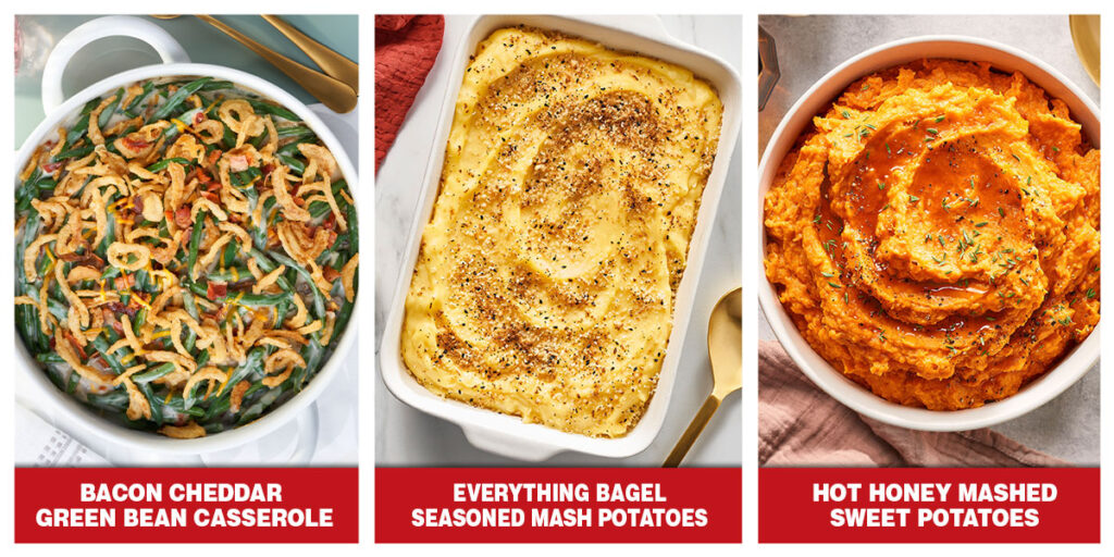 Image of three recipe side dishes
