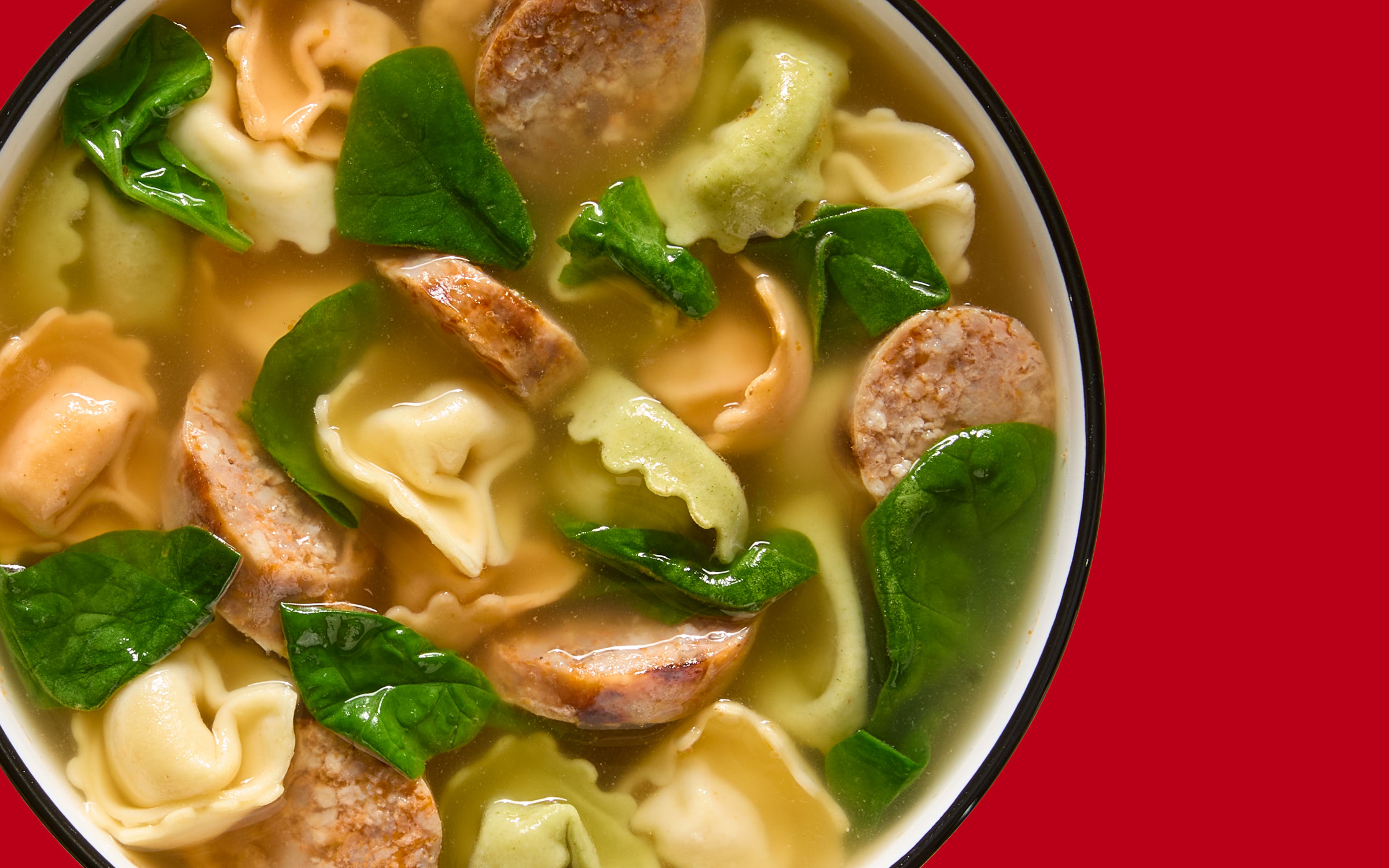 Sausage & Tortellini Soup