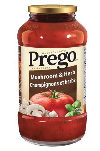 Sauce pour pâtes Prego, Champignons