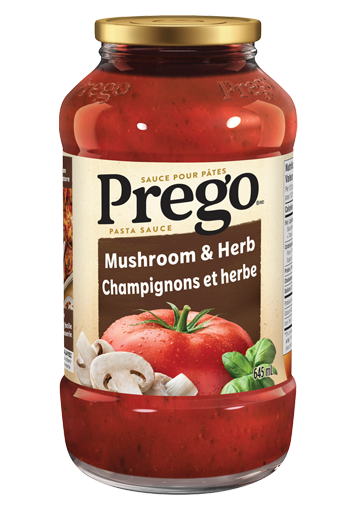 Sauce pour pâtes Prego, Champignons