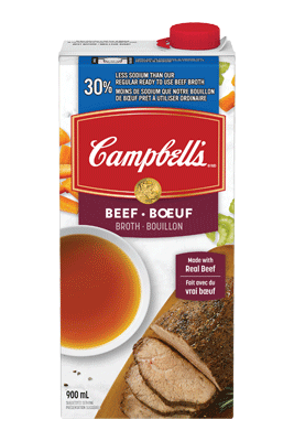 CAMPBELL’S® 30% Less Sodium Ready to Use Beef Broth