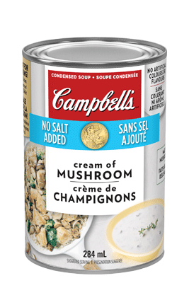 Soupe condensée Crème de champignons sans sel, de CAMPBELL'S®