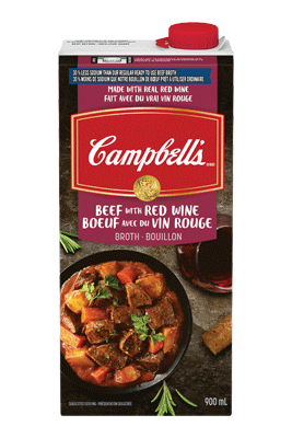 bouillon de bœuf avec vin rouge Campbell’s® 30 % moins de sodium