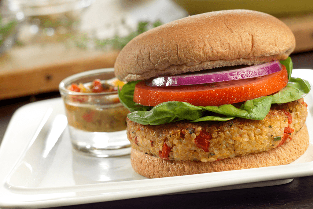 Salsa Verde Quinoa Burgers