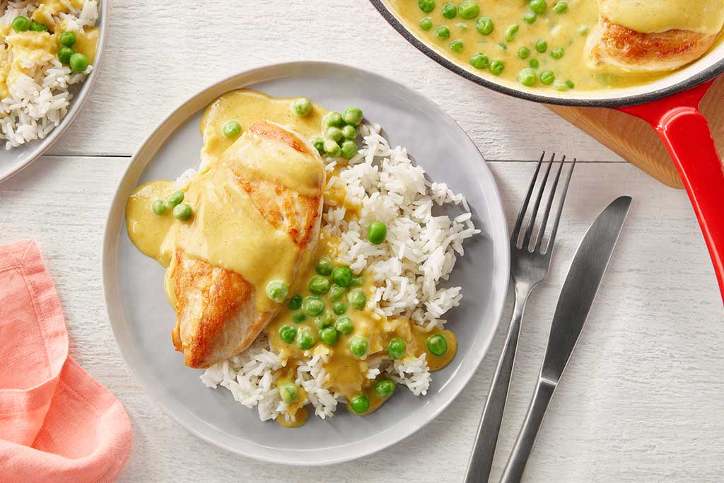 Coconut Curry Chicken and Peas