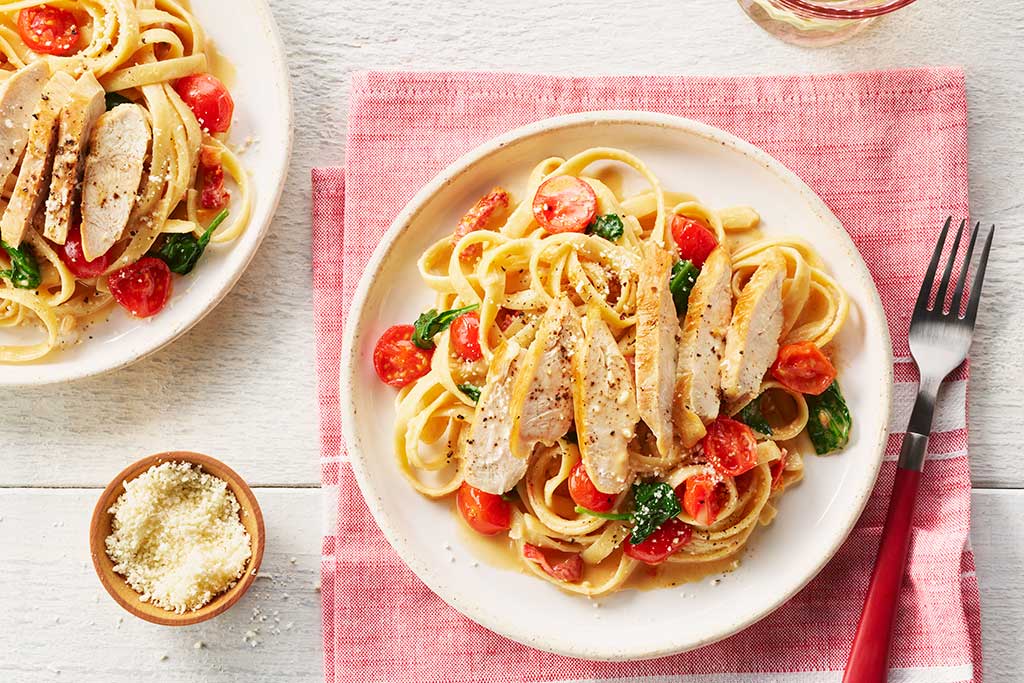 Pâtes au poulet à la toscane