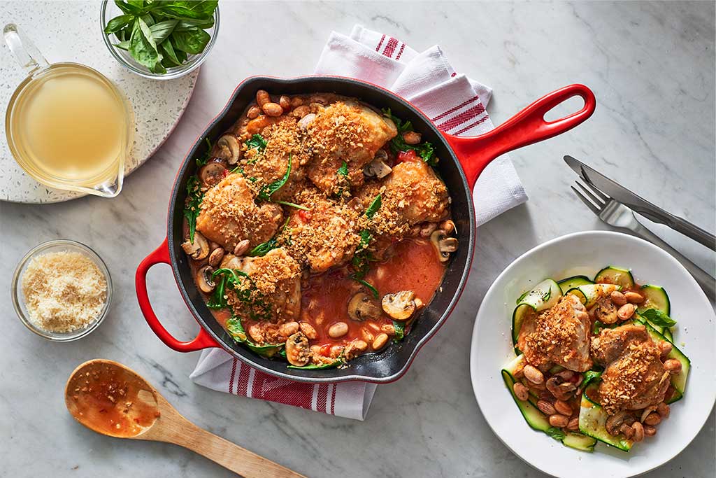 Poulet croustillant au parmesan