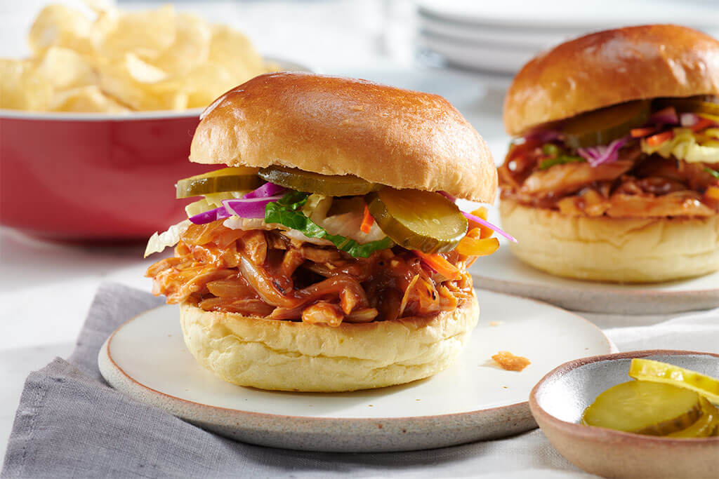 Leftover BBQ Chicken Sandwich