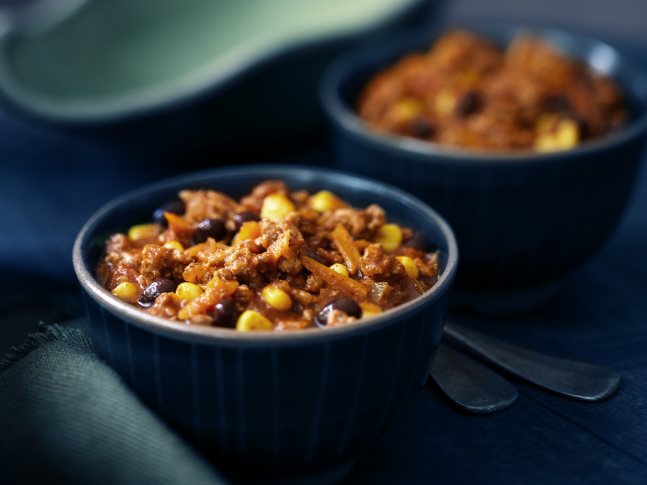 Black Bean, Corn and Turkey Chili