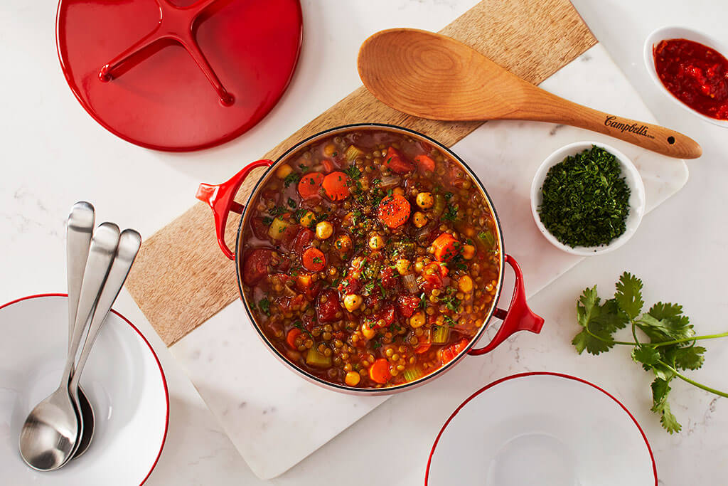 Ragoût de lentilles à la marocaine