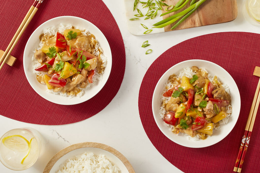 Sauté de poulet à l’ananas