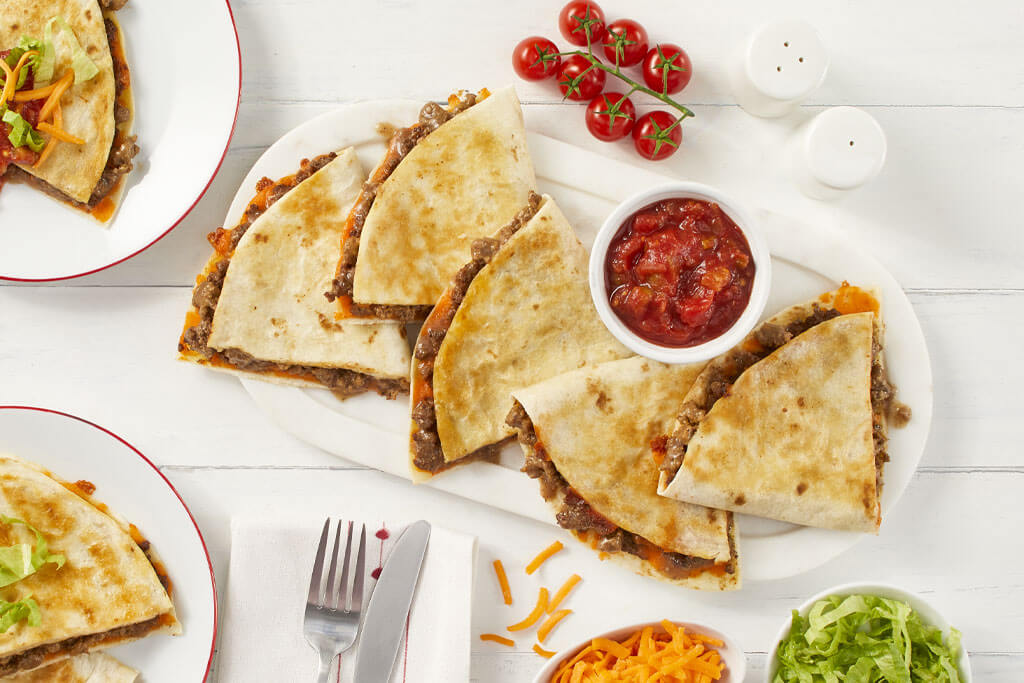 Cheeseburger Quesadilla