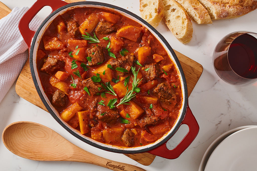 Bouillon de bœuf facile avec vin rouge