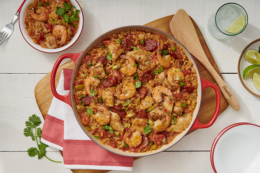 Jambalaya délicieux à la poêle