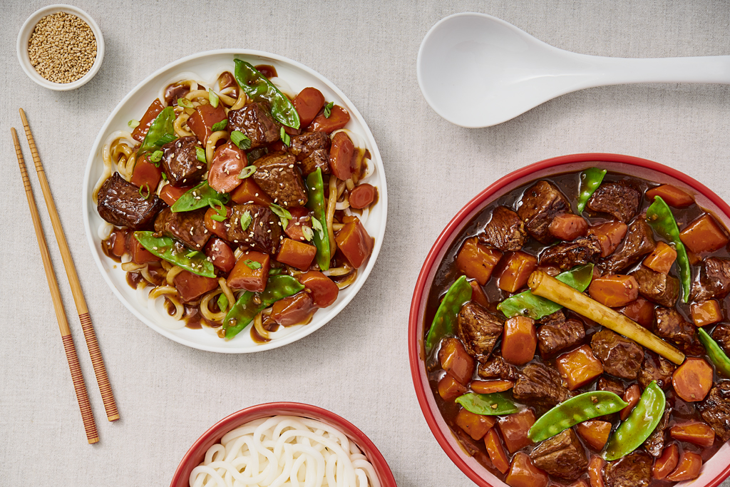 Ragoût de bœuf et de patate douce à la japonaise