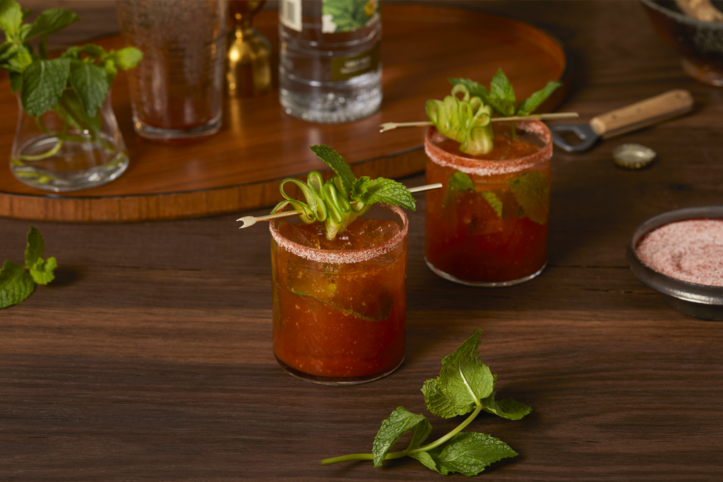 Bloody Mary rafraîchissant et piquant