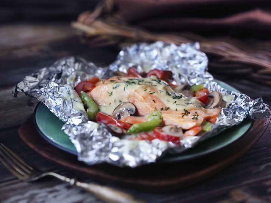 Foil Grilled Salmon