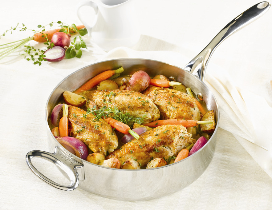 Pan Sautéed Chicken with Vegetables & Herbs