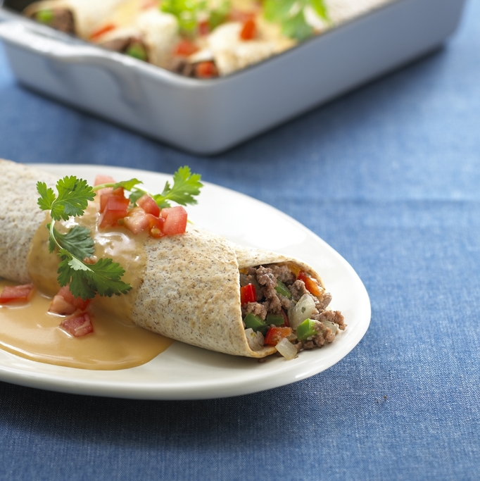 Burrito cuit au four