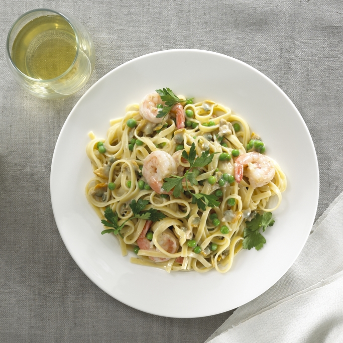 Creamy Seafood Fettuccine