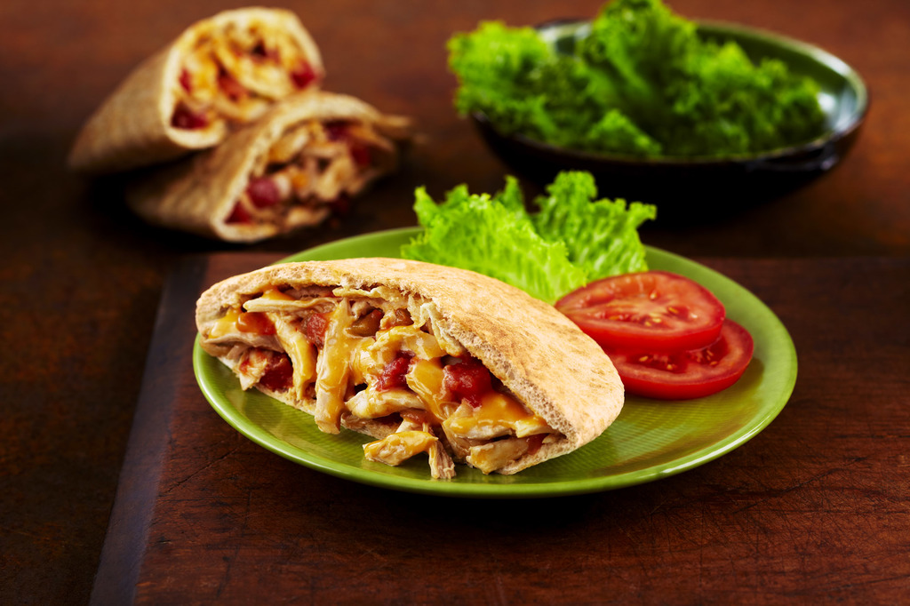 Pulled Chicken on a Pita