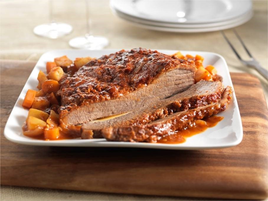 Slow Cooker Spiced Beef Brisket