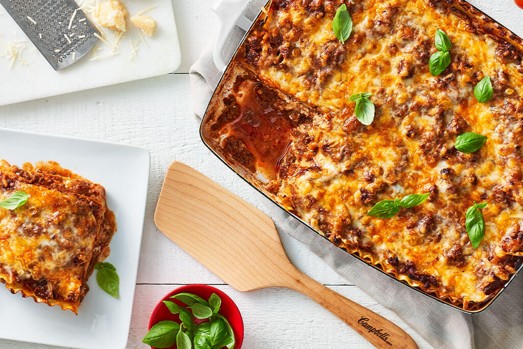 Lasagne au bœuf et au fromage