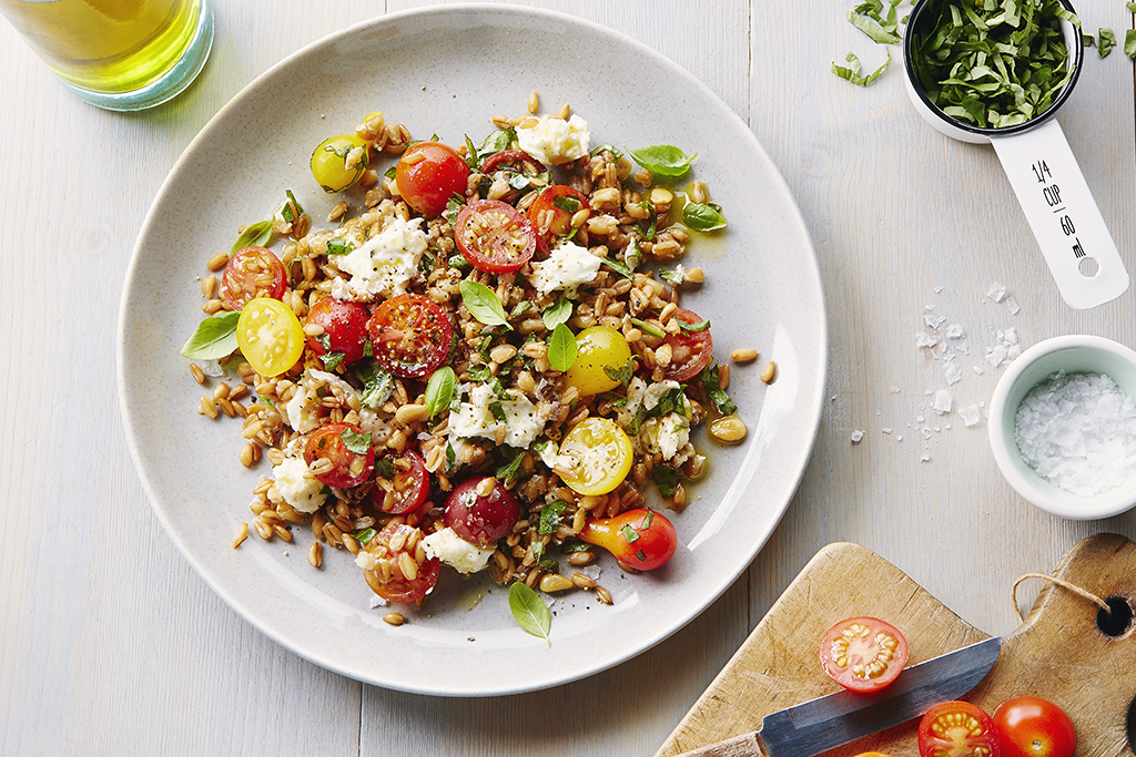 Farro Caprese Salad