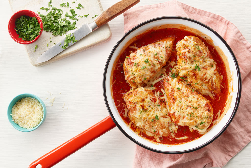 Poulet au parmesan à la poêle facile