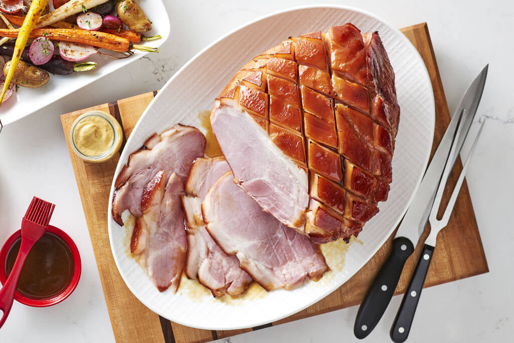 Slow Cooker Maple Glazed Ham