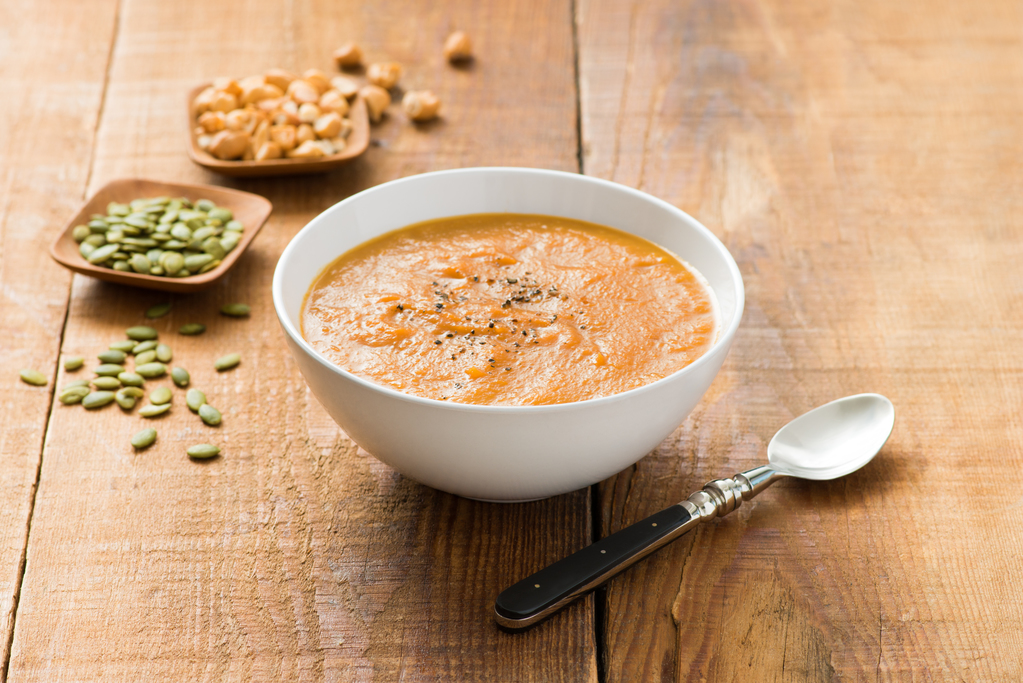 Roasted Pumpkin Soup with Ginger