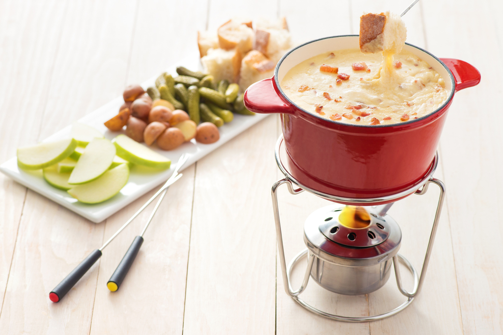 Cheese and Double Smoked Bacon Fondue