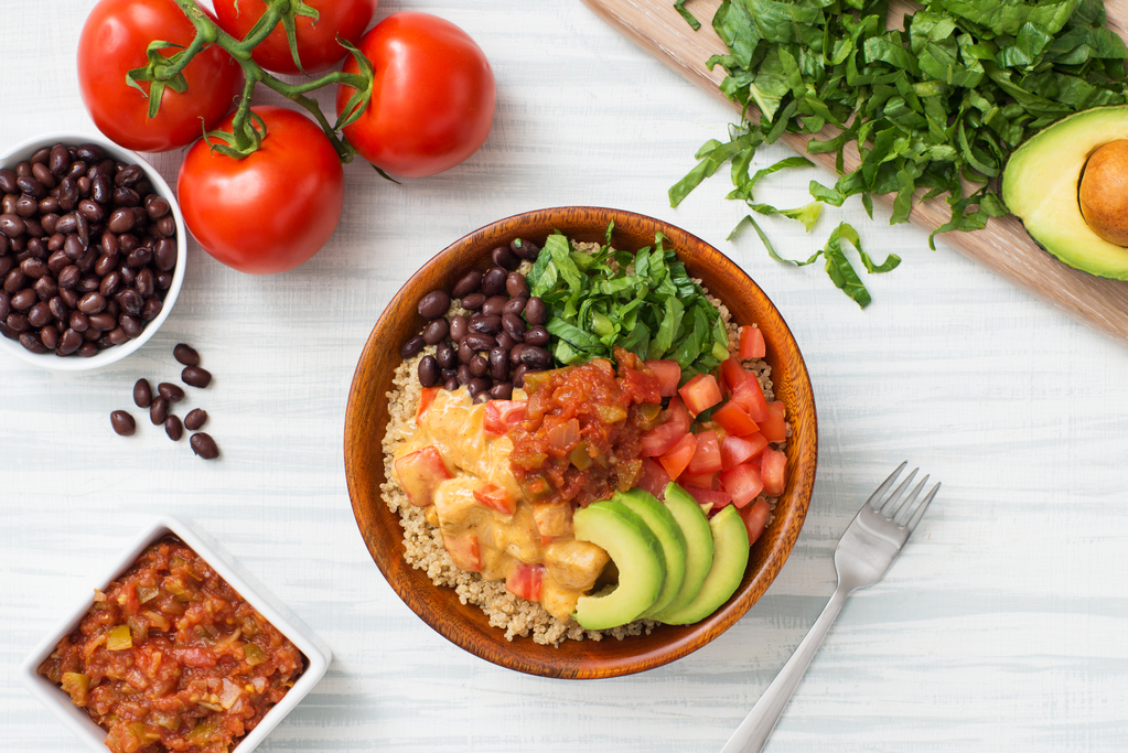 Chicken & Quinoa Taco Bowls