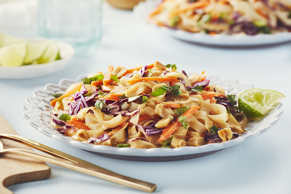 Salade de nouilles de riz à la thaï