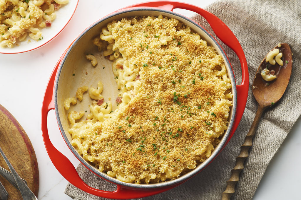 Macaroni au fromage et bacon