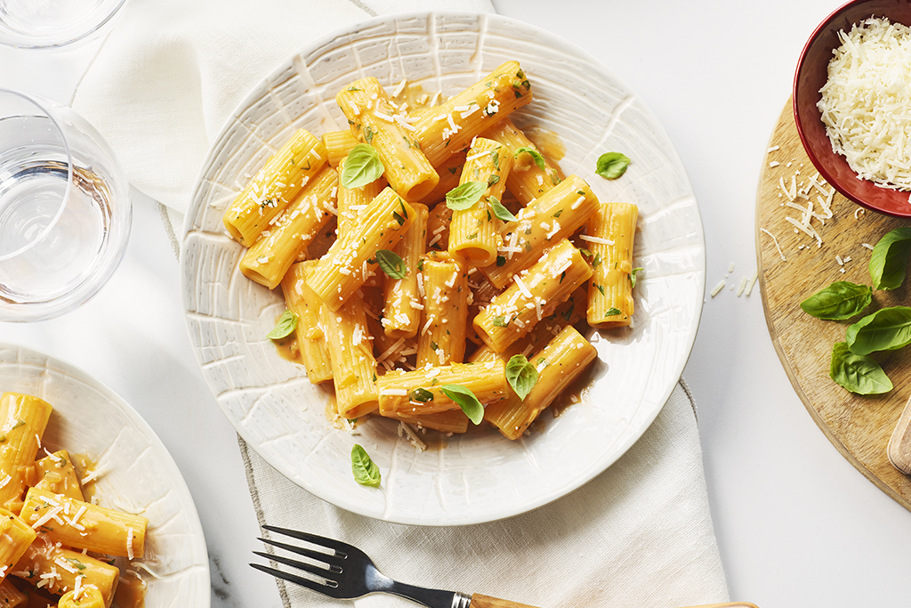 15-Minute Roasted Red Pepper Pasta