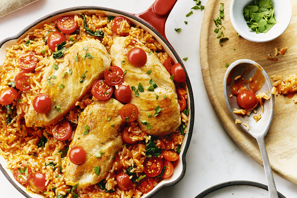 Zesty Chicken and Rice Skillet