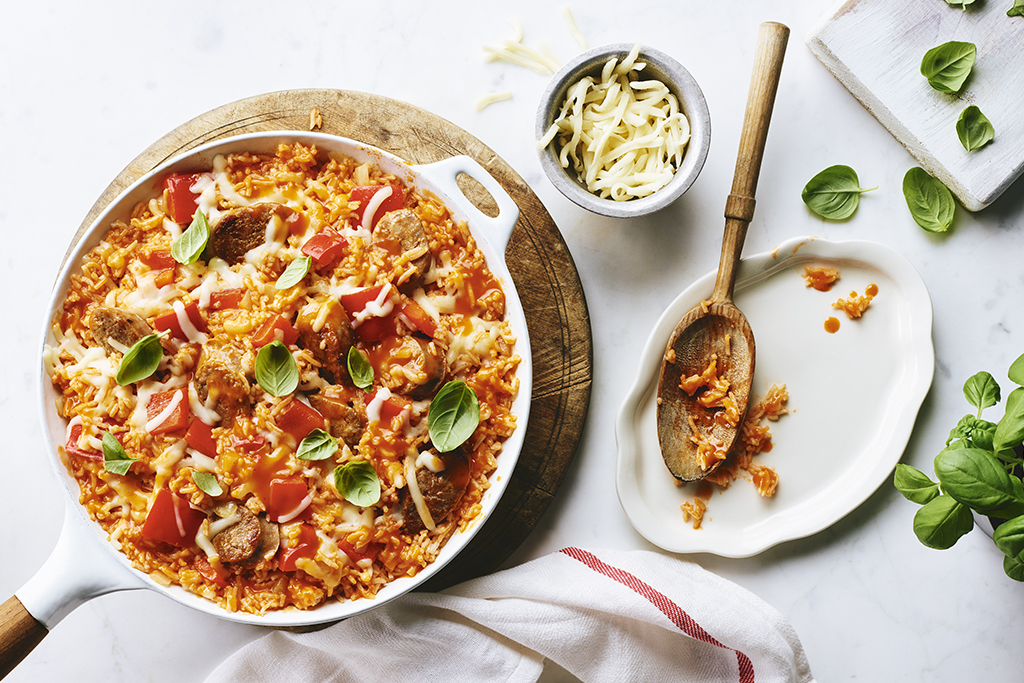 One-Pan Sausage & Pepper Rice