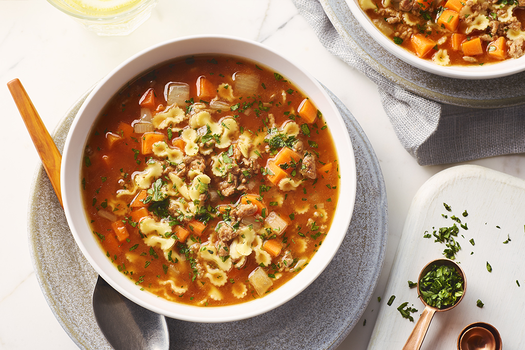 Soupe bolognaise copieuse