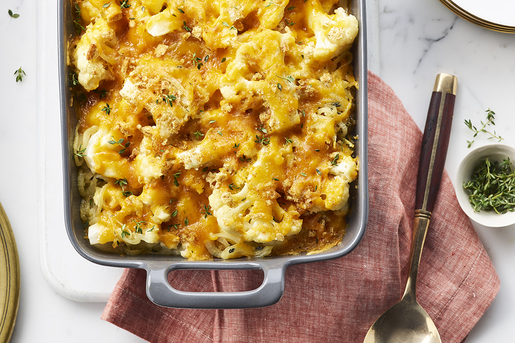 Crunchy-Topped Scalloped Cauliflower