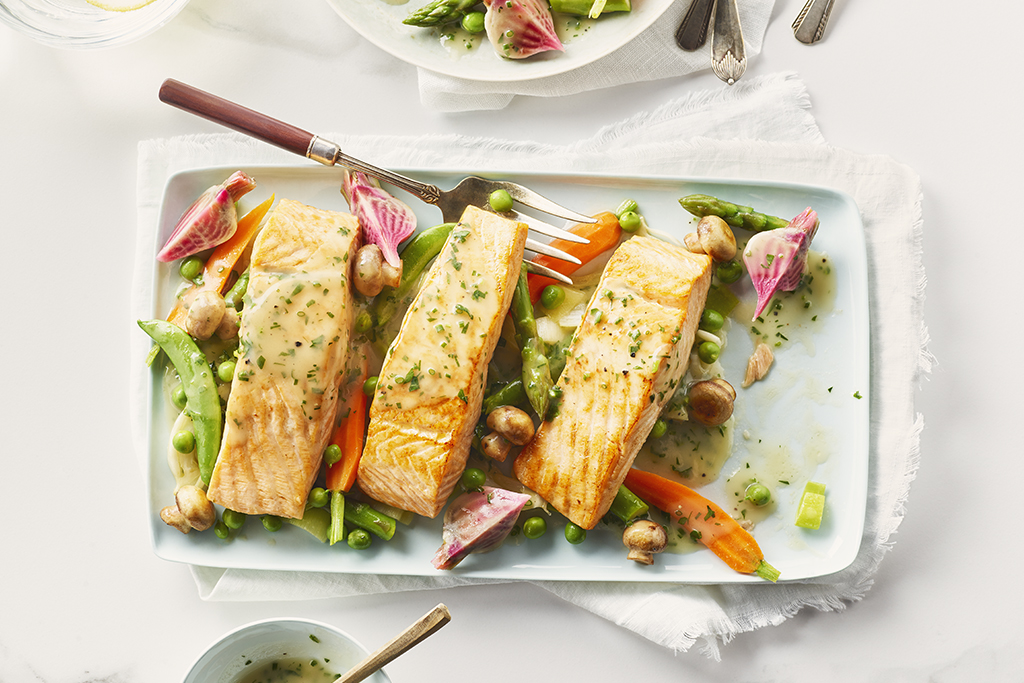 Salmon with Spring Vegetables