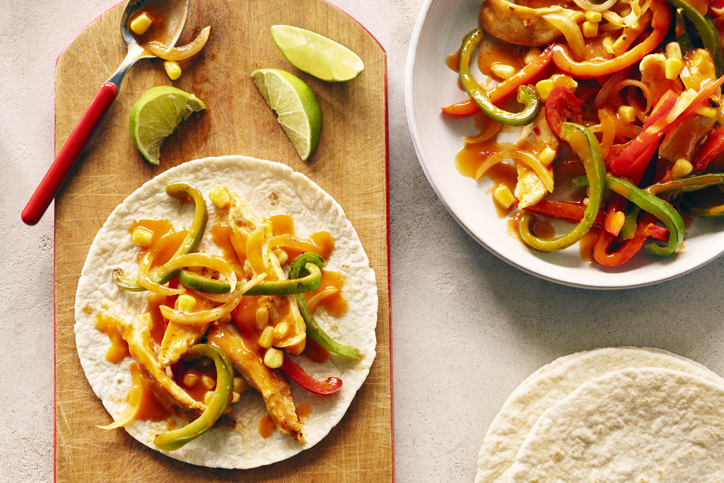 Fajitas relevés au poulet