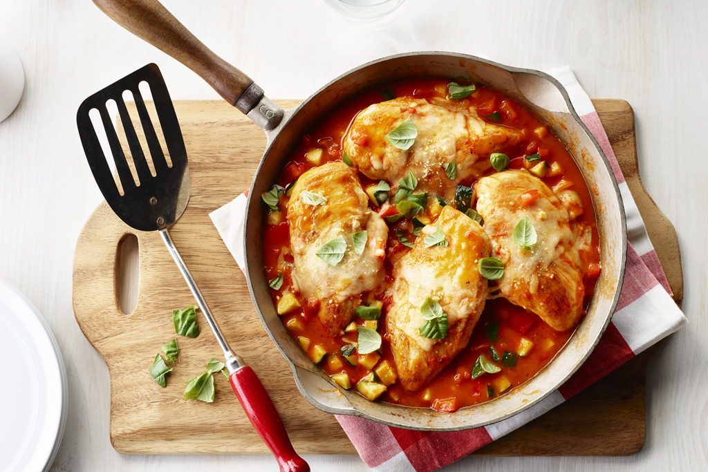 Poulet parmesan ou légumes