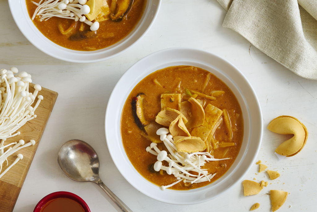 Soupe aux tomates crémeuse aigre-douce