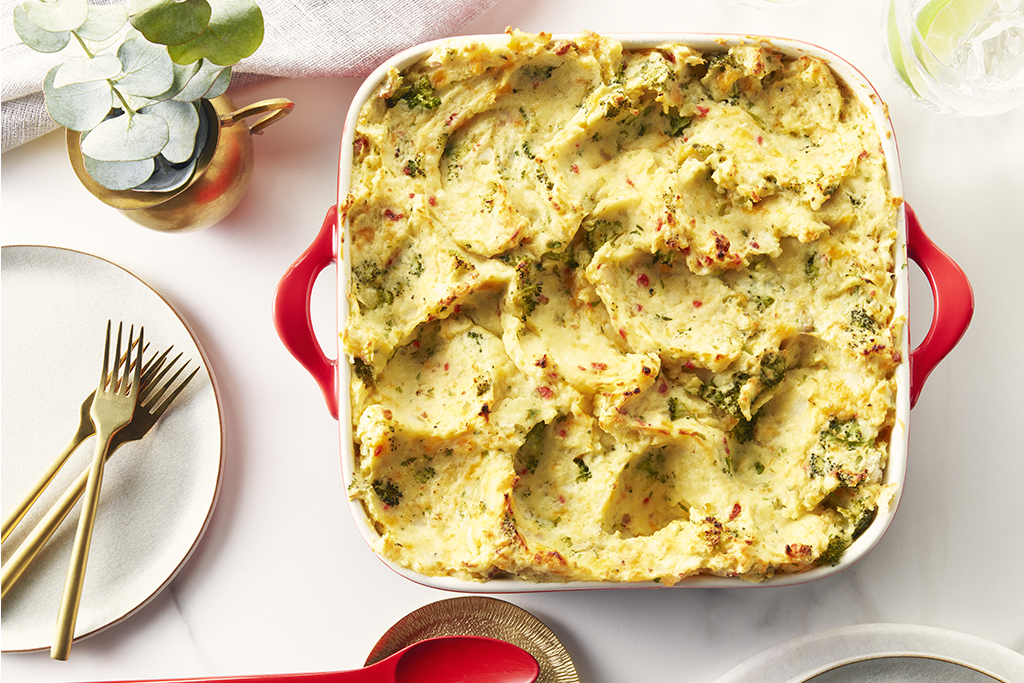 Bacon & Broccoli Mashed Potato Bake