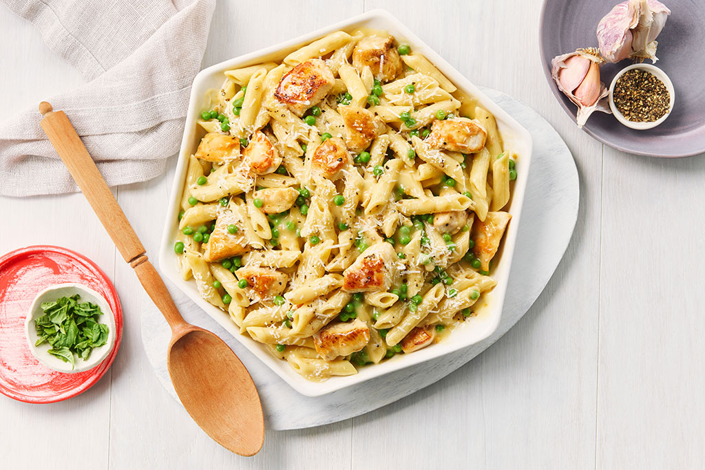 Penne au poulet parmesan