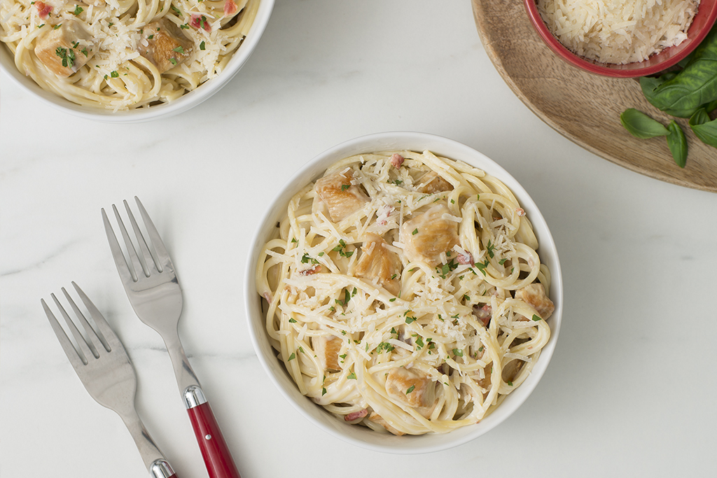 Carbonara au poulet facile à préparer