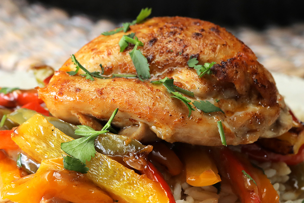 Creamy Skillet Chicken and Peppers