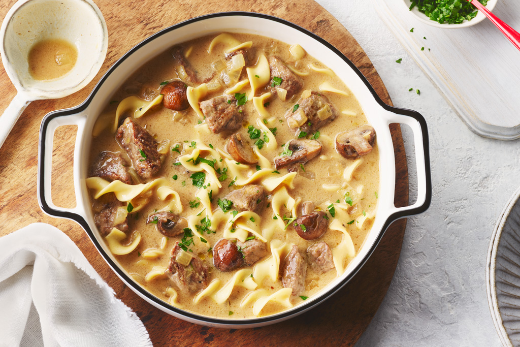 Soupe au bœuf Stroganoff